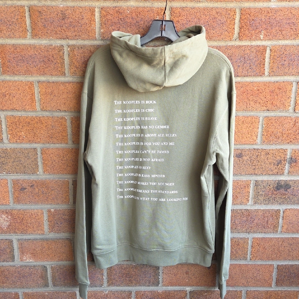 The Kooples Green Sweatshirt Hoodie - Picture 4 of 8
